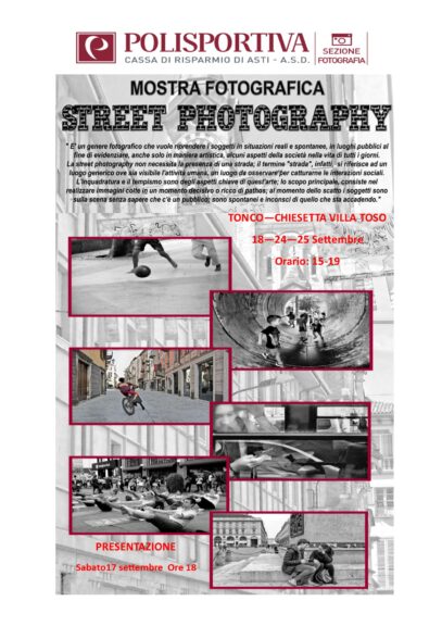 Villa Toso a Tonco ospita la mostra “Street Photography”