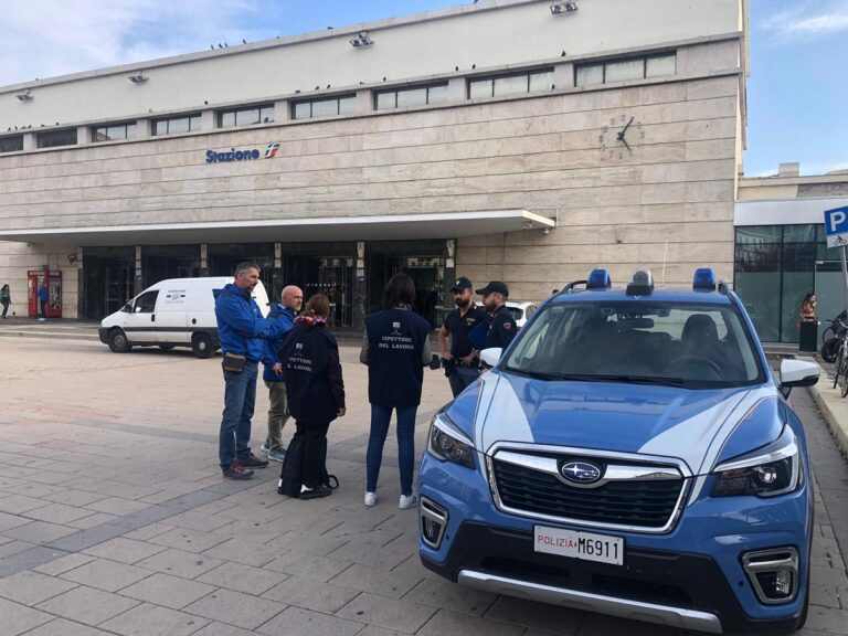 Controllo straordinario della polizia tra la stazione e la zona Est