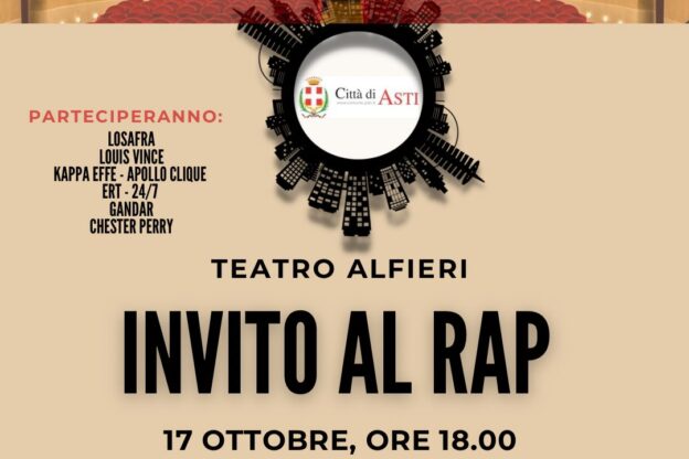 Si celebra il rap al Teatro Alfieri di Asti