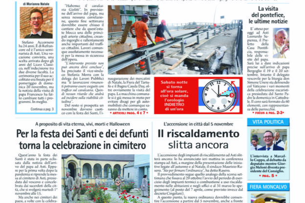 Prima pagina – 28 ottobre 2022