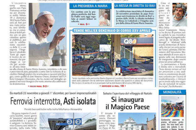 Prima pagina – 11 novembre 2022