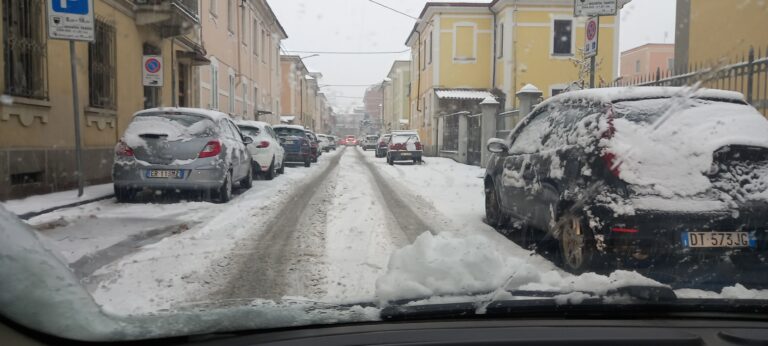 Neve e disagi sull’Astigiano