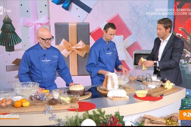 Il panettone di Alessandro Del Trotti in diretta su Rai1