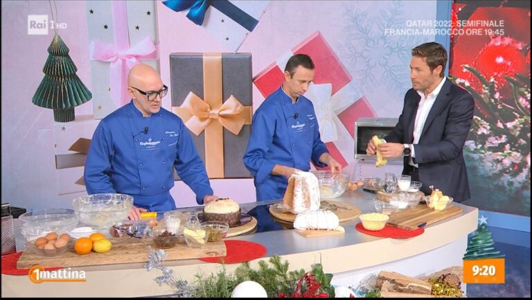 Il panettone di Alessandro Del Trotti in diretta su Rai1