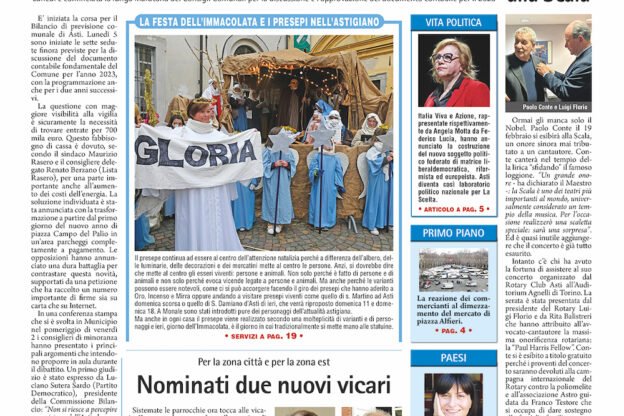 Prima pagina – 9 dicembre 2022