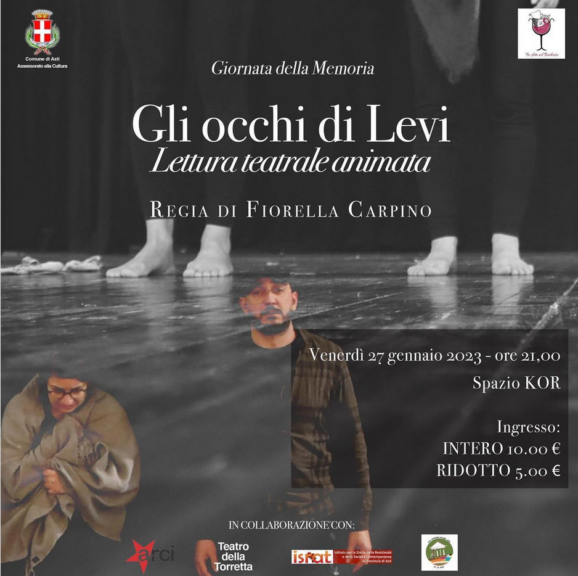 La Giornata della Memoria con “Gli occhi di Levi” allo Spazio Kor