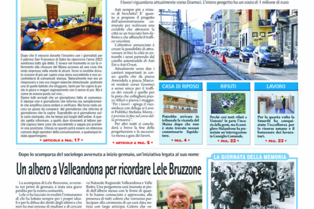 Prima pagina – 27 gennaio 2023