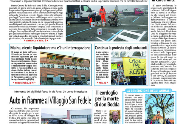 Prima pagina – 20 gennaio 2023