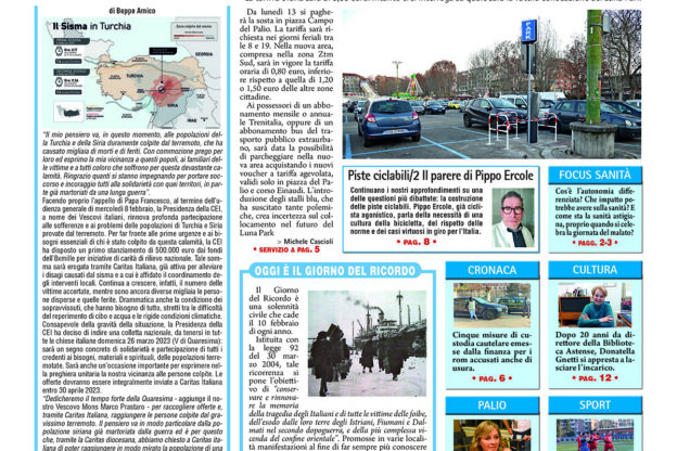 Prima pagina – 10 febbraio 2023