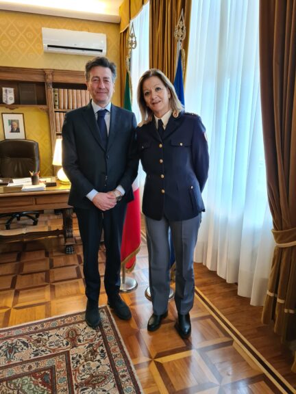 Il prefetto di Asti Ventrice incontra Giuseppina Minucci