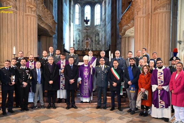 Oggi in Cattedrale si è celebrato il Precetto Pasquale interforze