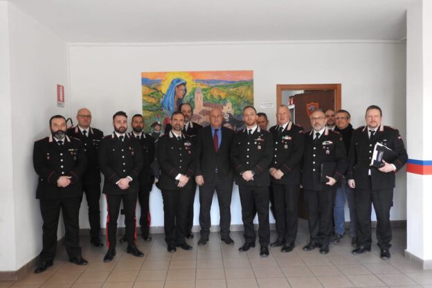 Visita del procuratore capo di Alessandria Enrico Cieri alla Compagnia Carabinieri di Canelli