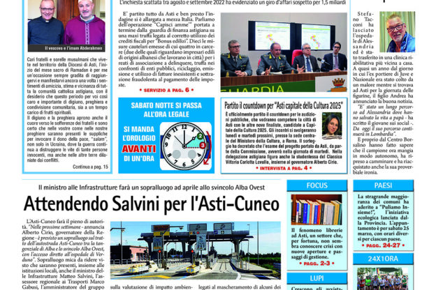 Prima pagina – 24 marzo 2023