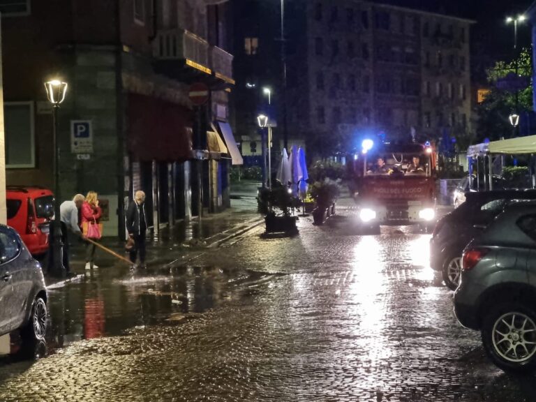 Nubifragio ad Asti: decine di interventi dei vigili del fuoco