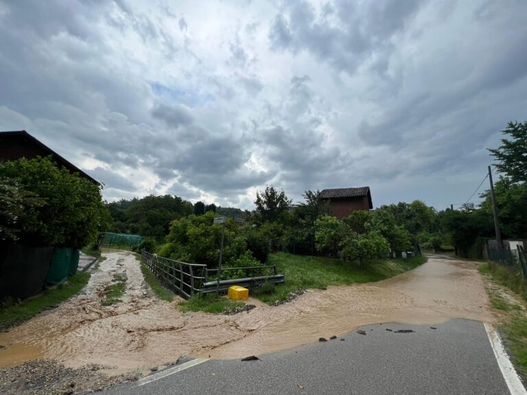 Continua il maltempo sull’Astigiano: strade allagate in diverse zone della provincia