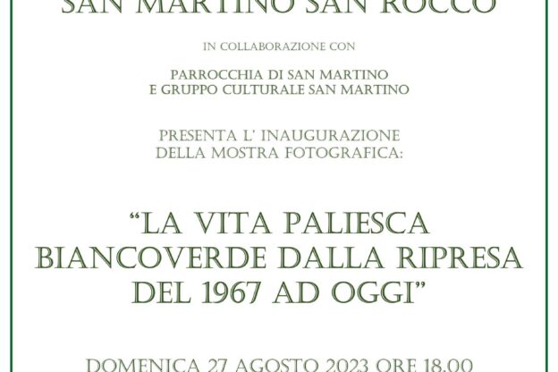 Comitato Palio S. Martino – S. Rocco: la mostra “La vita paliesca bianco verde dalla ripresa del 1967 ad oggi”