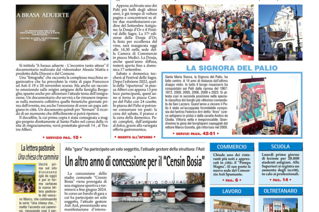 Prima pagina – 8 settembre 2023