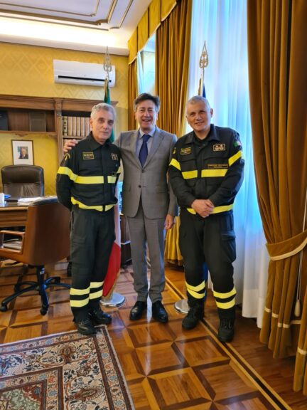 Visita in prefettura del direttore regionale dei vigili del fuoco