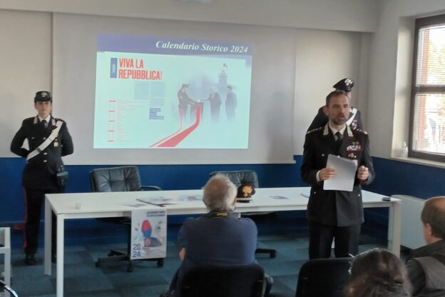 Presentato anche ad Asti il calendario dell’Arma dei carabinieri 2024