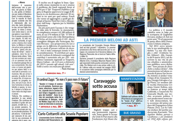 Prima pagina – 1°dicembre 2023