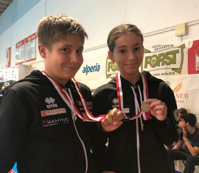 Lo Junior Pentathlon Asti al Swimmeeting Südtirol di nuoto