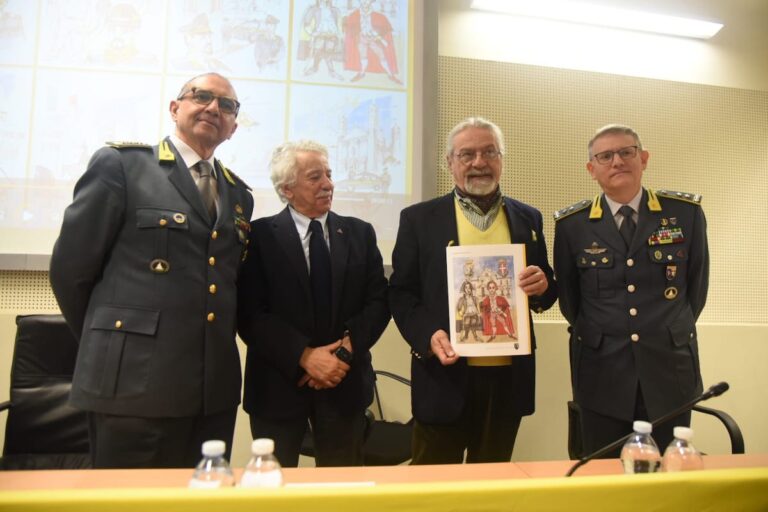 Per il 250 della fondazione il comando regionale della Guardia di Finanza si regala un calendario con i disegni di Paolo Fresu