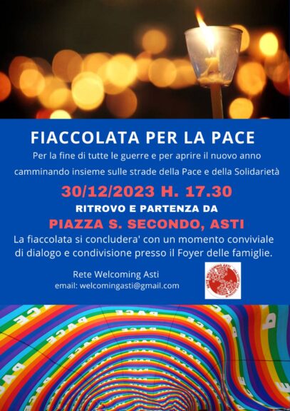 Fiaccolata per la pace con la rete Welcoming Asti