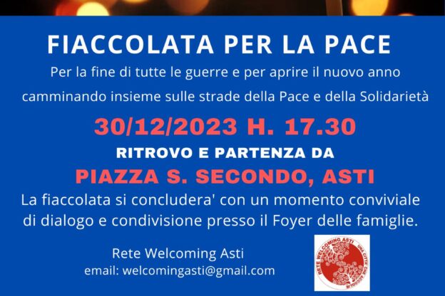 Fiaccolata per la pace con la rete Welcoming Asti