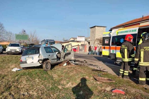 Scontro frontale a Montechiaro