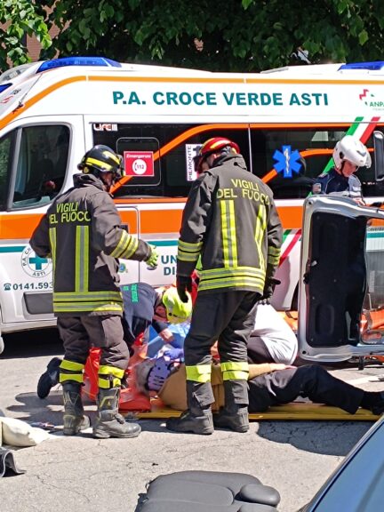 Incidente automobilistico in corso Savona