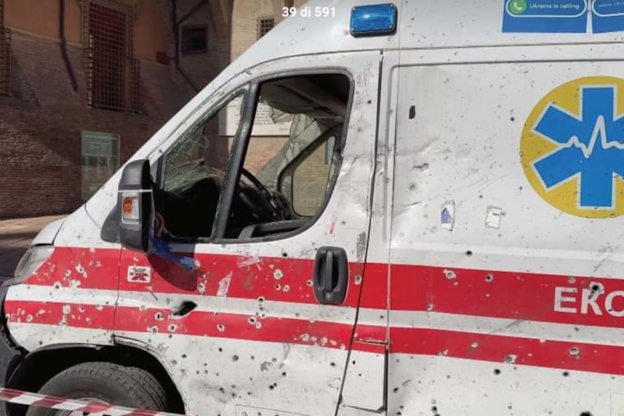 Ad Asti l’ambulanza simbolo dell’Ucraina