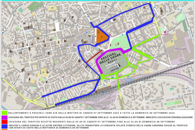 La chiusura delle strade per il Festival delle Sagre