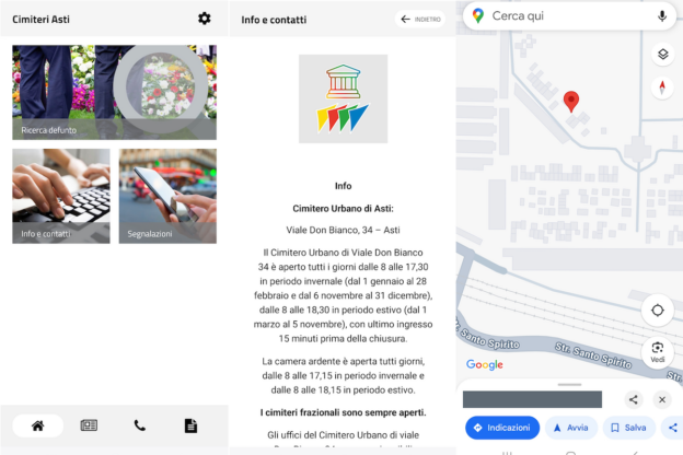 CimiteriAsti, la nuova release della app dedicata ai servizi cimiteriali di Asp