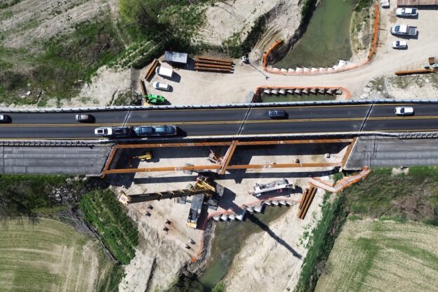 Lavori per il nuovo viadotto sulla tangenziale