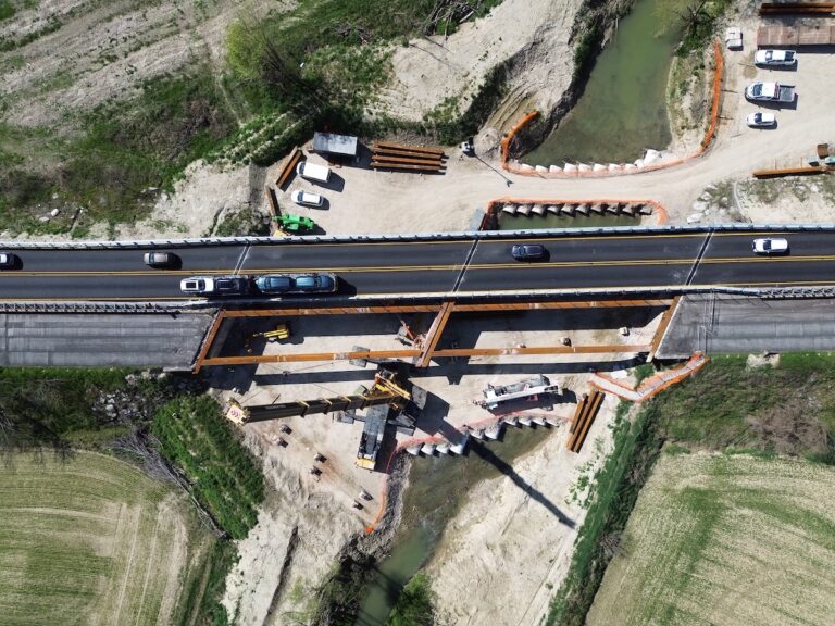 Lavori per il nuovo viadotto sulla tangenziale