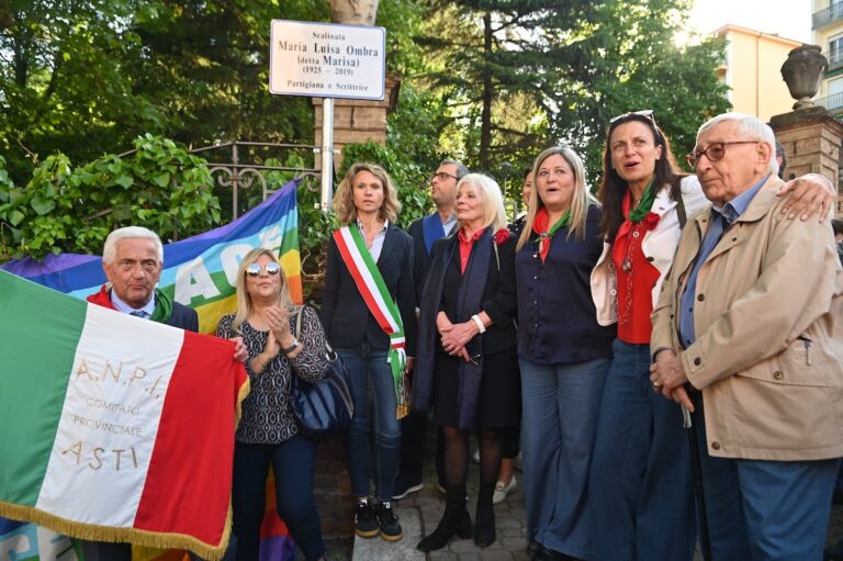 Una scalinata alla memoria della partigiana Marisa Ombra