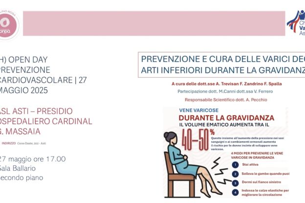 All’ospedale Massaia il 27 maggio visite gratuite in Chirurgia Vascolare