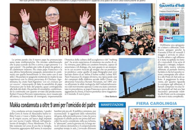 Prima pagina – 9 maggio 2025