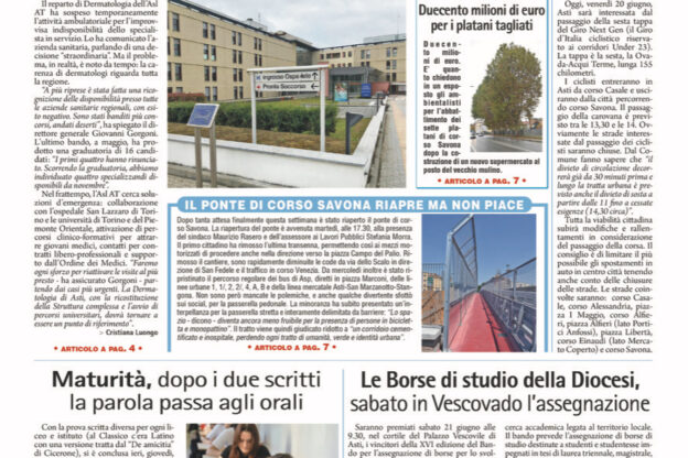Prima pagina – 20 giugno 2025