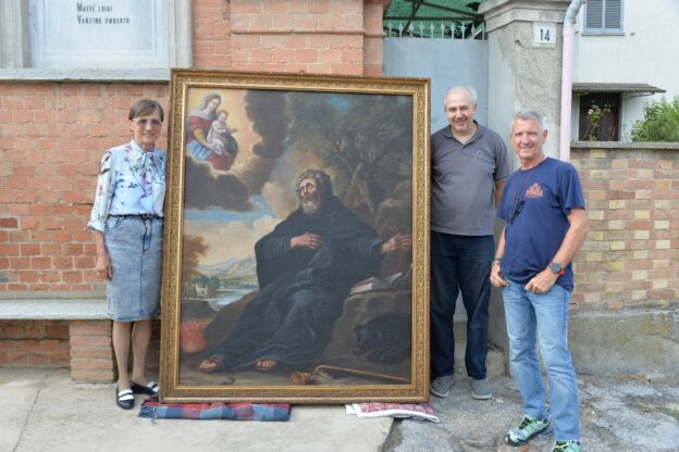 A Costigliole d’Asti rivive la tela di Sant’Antonio Abate