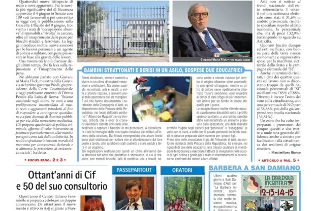 Prima pagina – 13 giugno 2025