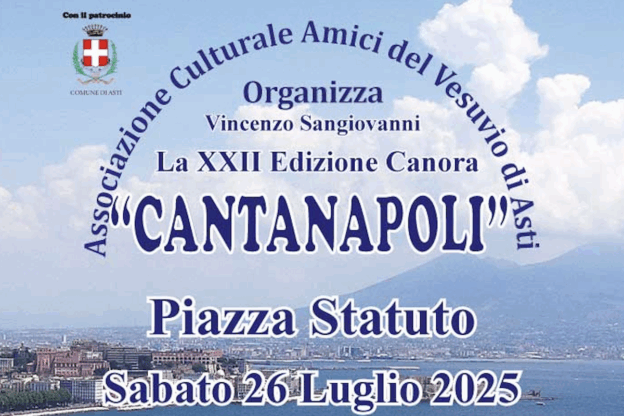 Torna il “Cantanapoli”, appuntamento sabato 26 luglio in piazza Statuto