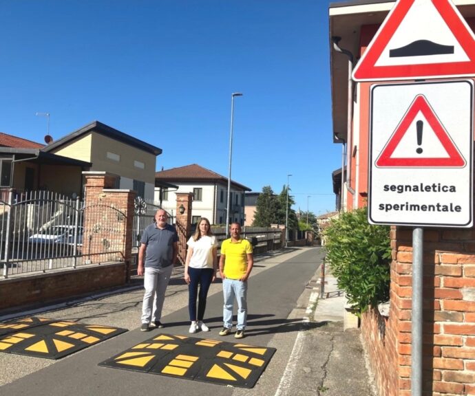 Collocati a Villafranca dal Comune i nuovi dissuasori sperimentali antivelocità   