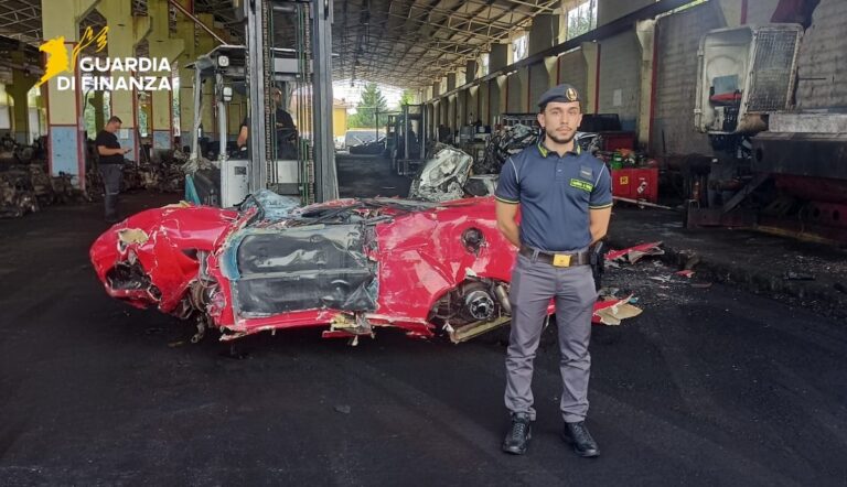 La finanza di Asti demolisce la Ferrari “taroccata”