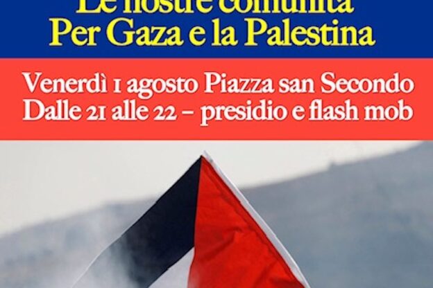La Rete Welcoming Asti in piazza contro il genocidio di Gaza