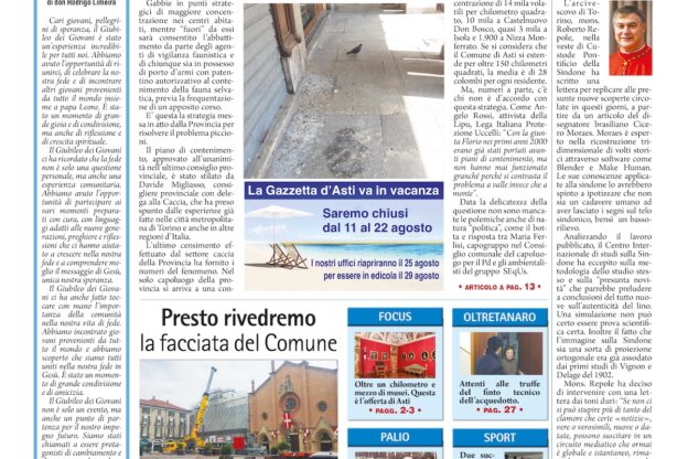 Prima pagina – 8 agosto 2025