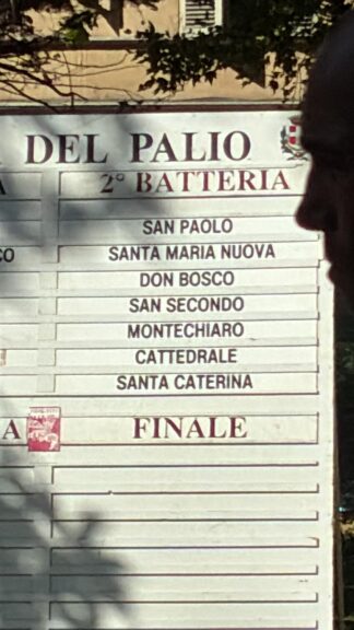 Palio. Tutto pronto per la seconda batteria