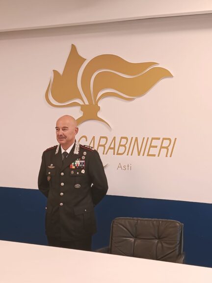 Il colonnello Giovanni Di Niso è il nuovo Comandante Provinciale dei Carabinieri di Asti