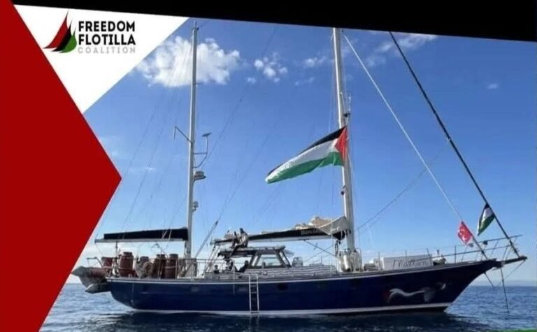 Una barchetta sul Tanaro per sostenere la Global Sumud Flotilla