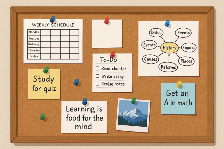 Bacheche in sughero – un must-have nella stanza dello studente